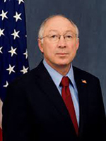 Secretary of Interior Ken Salazar during Memorial Day at The Wall 2012